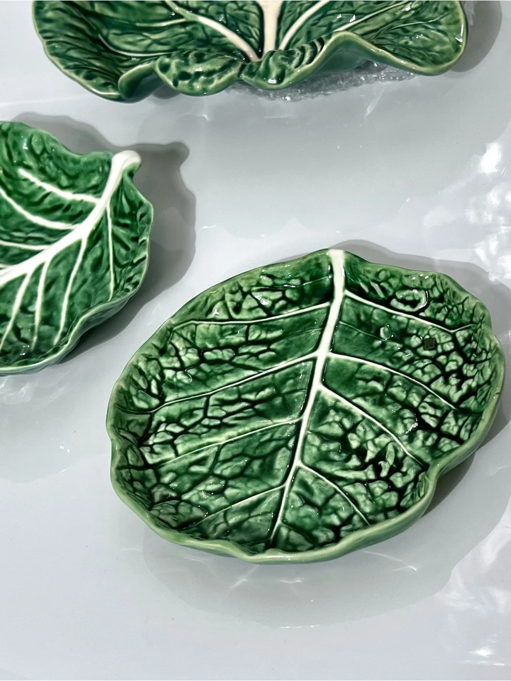 Vintage Cabbage Dinnerware Dish made in Portugal Small 7”